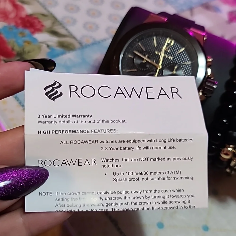 Rocawear Watch & Bracelet Set
